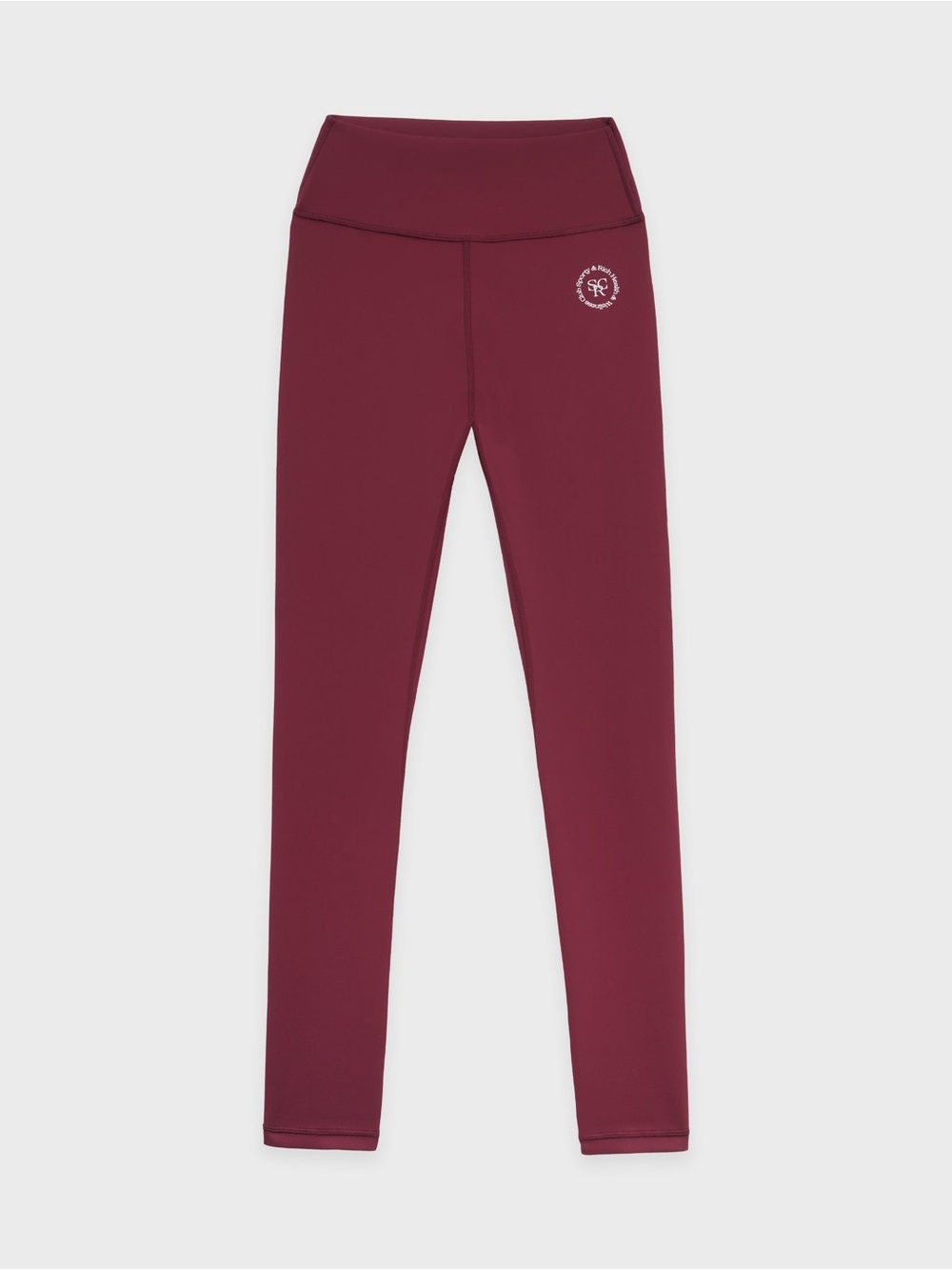 SPORTY & RICH Legging N.02 - Merlot Large Good Health Starts Here